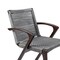 Armen Living Nabila Outdoor Dark Eucalyptus Wood and Gray Rope Dining Chairs, PK2 840254333420 - alternate 8